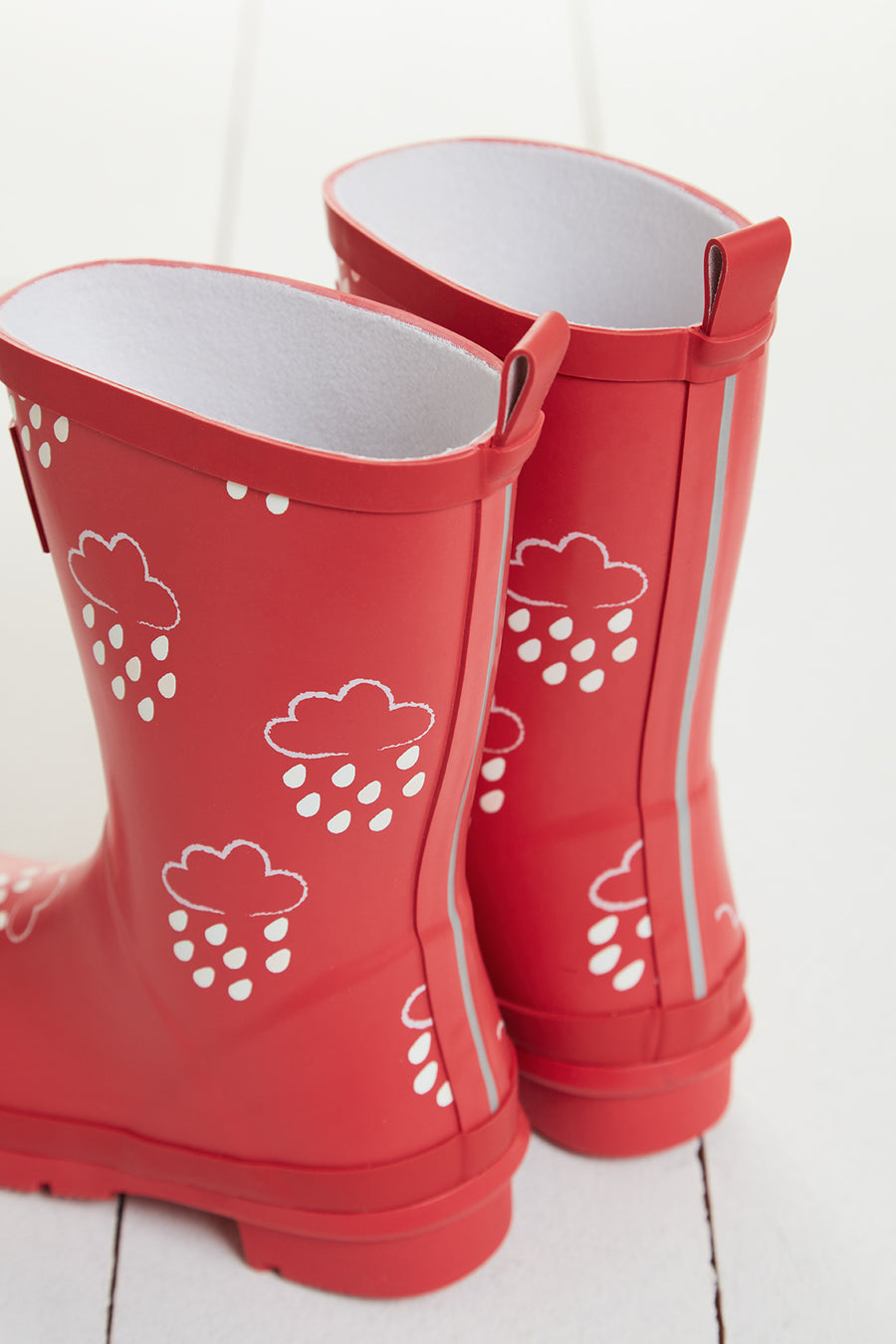 Grass and Air |Junior Wellies | Colour Changing |Dark Coral (Red)