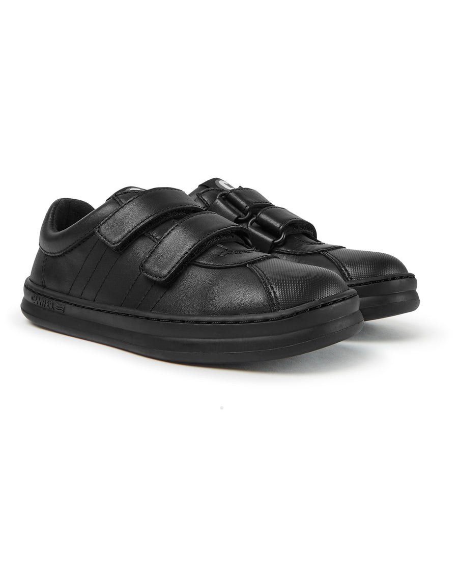 Camper School Shoes | Velcro Runner | Black