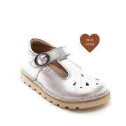 Petasil T-Bar Shoes|Andrea|Silver