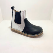 Petasil Kloud Children's Chelsea Boots | Navy & Silver