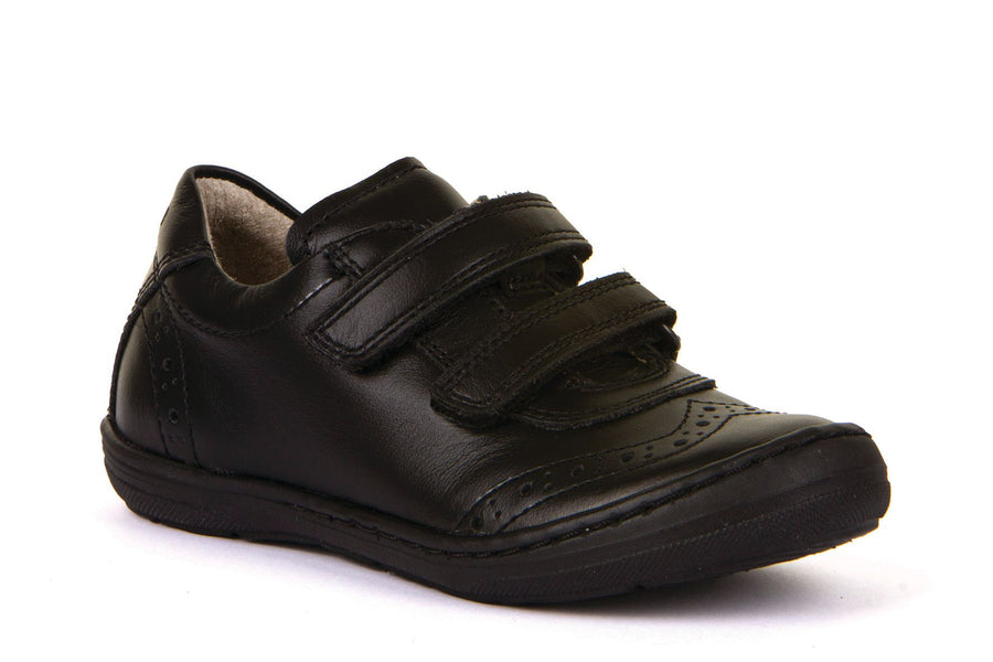 Froddo Girls Velcro School Shoes | Mia D | Black Leather 