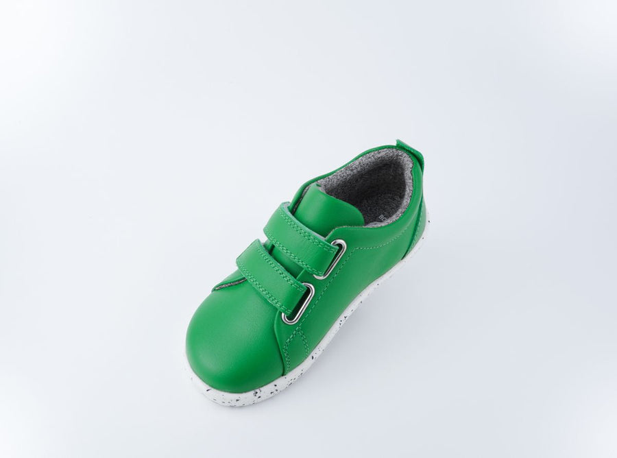 Bobux Shoes|I-Walk Grass Court Leather Trainer|Emerald Green