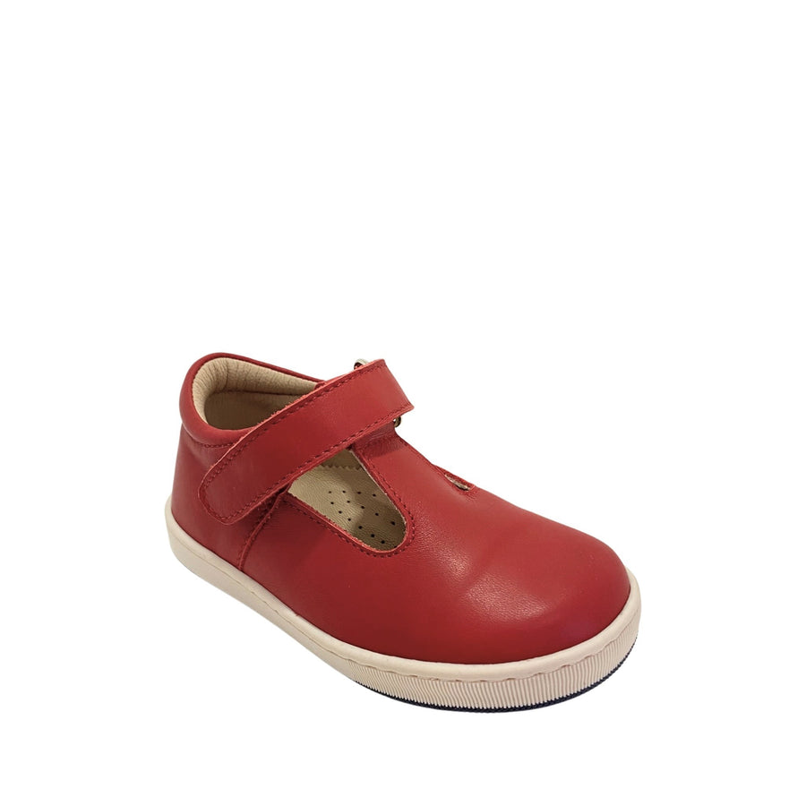 Petasil Mia Girls T Bar Shoes | Red