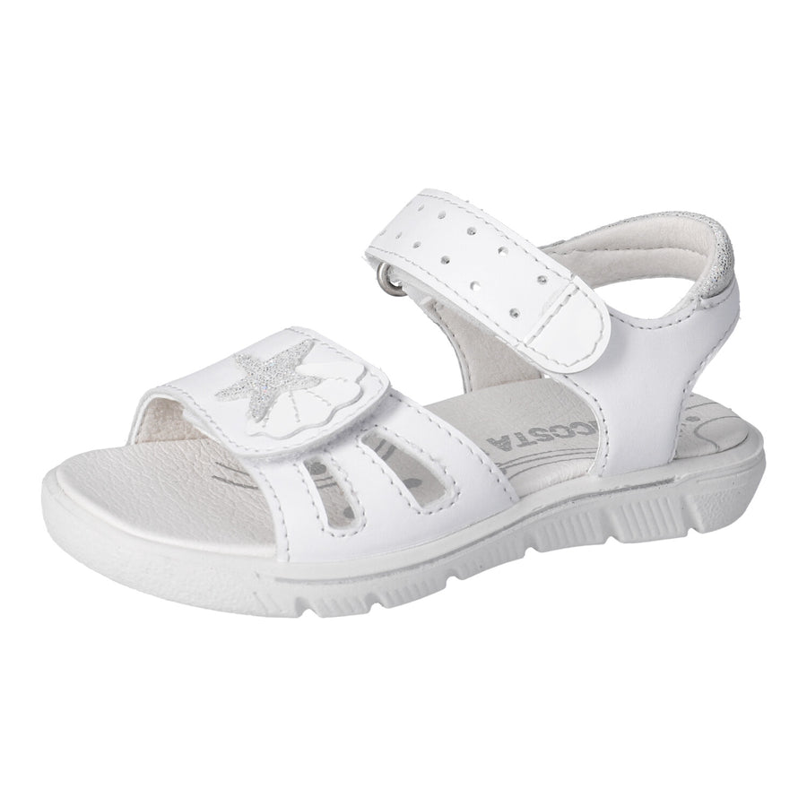 Ricosta Sara Girls Velcro Sandals | White