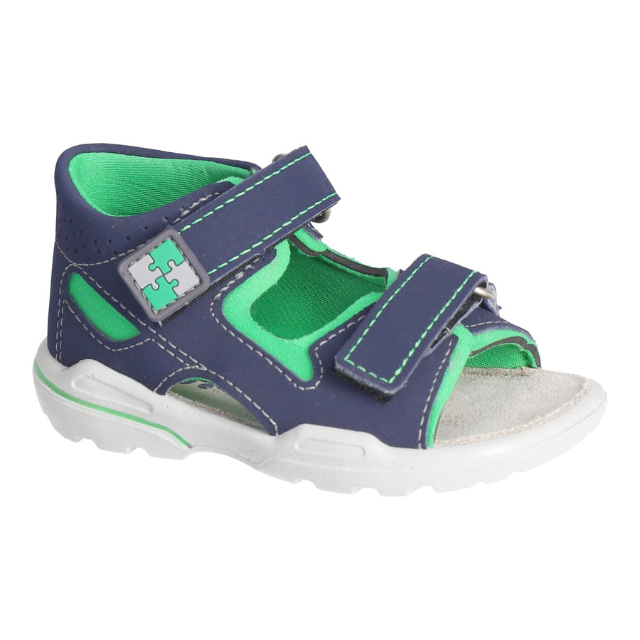 Ricosta Manto | Waterproof Sporty Sandal  | Navy & Neon Green
