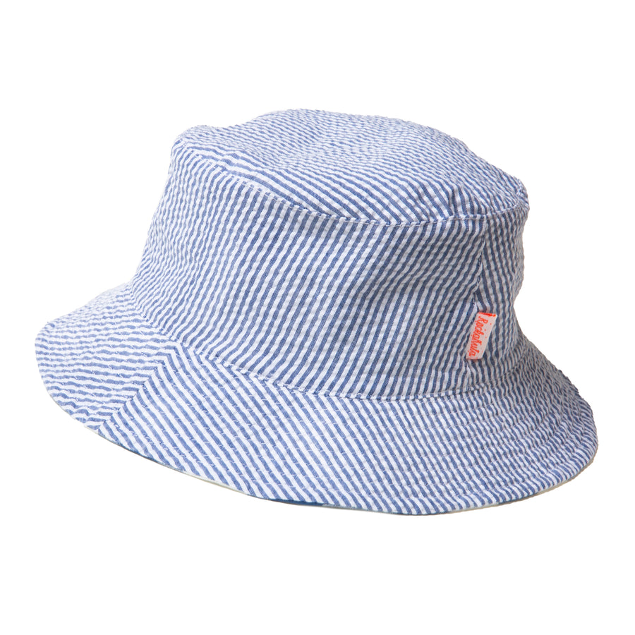 Rockahula Kids Sun Hats | Retro Checked Hat | Blue