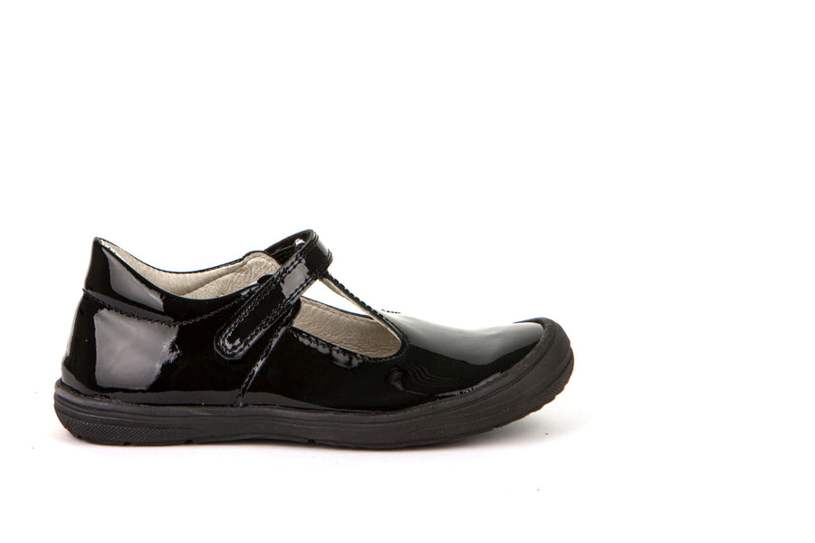 Froddo Girls T Bar School Shoes | Mia T | Black Patent
