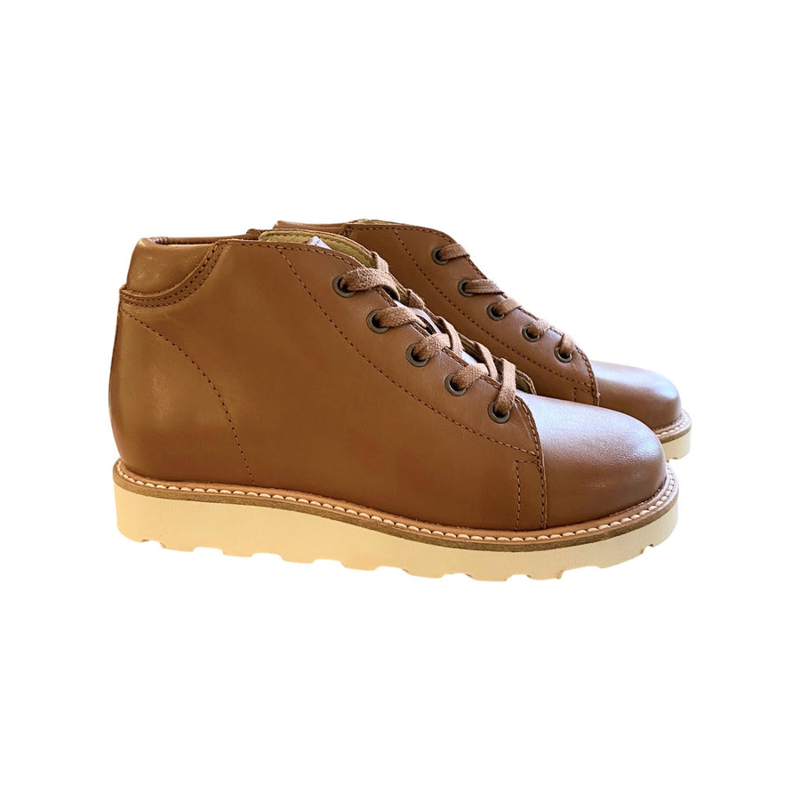 Young Soles Hugo | Boys lace Boot | Cognac