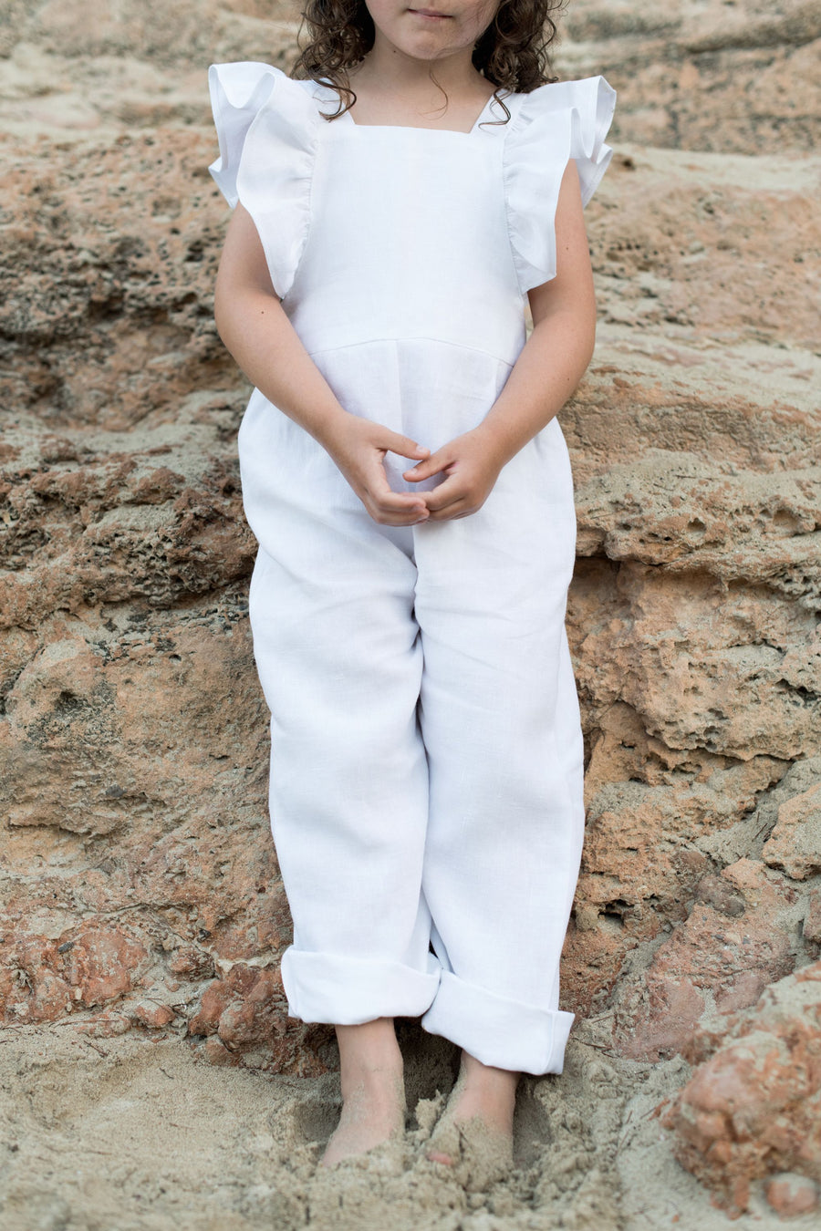 Freya Lillie Florence Dungarees|White