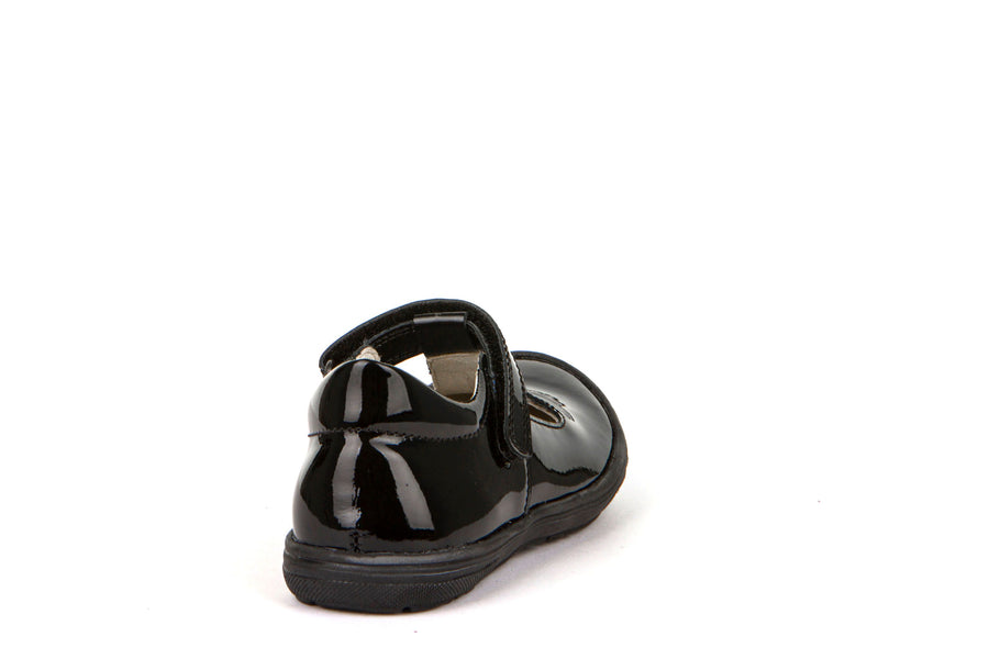 Froddo Girls T Bar School Shoes | Mia T | Black Patent