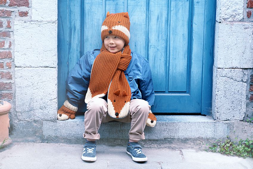 Rockahula Kids Knit Hats | Felix Fox | Brown