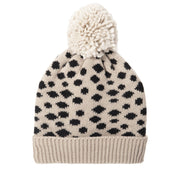 Rockahula Kids Bobble Hats|Cheetah Knit|Beige