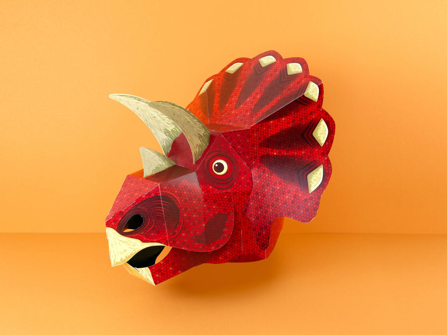 Clockwork Soldier Create Your Own Paper Triceratops Mask
