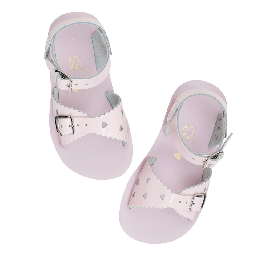 Sun-San Sweetheart Sandals|Shiny Pink