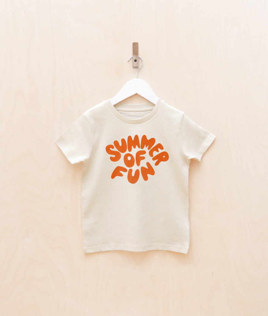 Alphabet Bag | Summer Of Fun T-Shirt | Natural & Orange