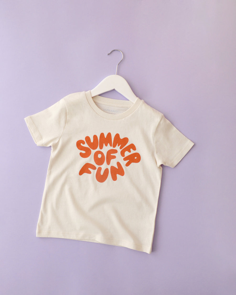 Alphabet Bag | Summer Of Fun T-Shirt | Natural & Orange