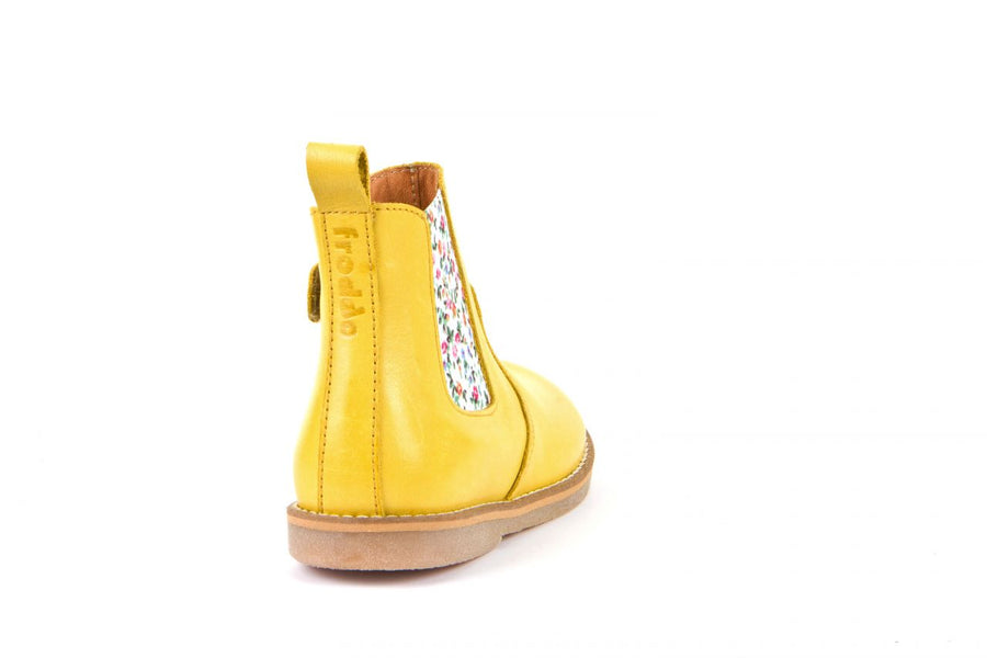 Froddo Yellow Chelsea Boot |  Chelys  |  Bright Yellow & Floral