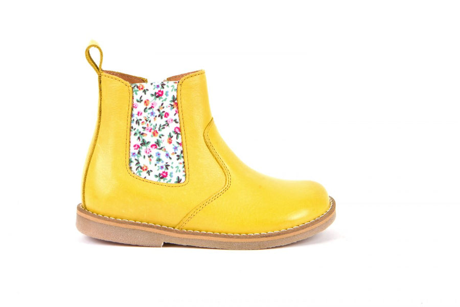 Froddo Yellow Chelsea Boot |  Chelys  |  Bright Yellow & Floral